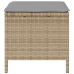 Conjunto de Jardín de Comedor de 3 Piezas con Cojines Beige de Poliratán y Acacia