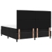 Cama Box Spring  con Colchón Negro Súper King Tela