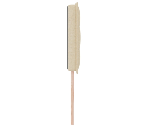 Cabecera LED Diseño de Líneas Crema 80 cm Tela