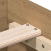 Estructura de Cama  con Cajones de Roble Artesanal 120x200 cm de Madera Elaborada