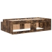 Estructura de Cama de Almacenamiento Roble Ahumado 75x190 cm