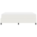 Cama Box Spring con Colchón Crema 160x200 cm Tela de Corduroy