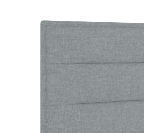 Cabecero LED Diseño Líneas Gris Claro 90 cm Tela