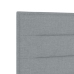 Cabecero LED Diseño Líneas Gris Claro 90 cm Tela