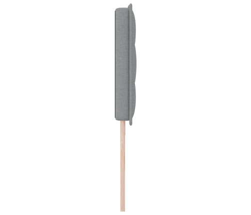 Cabecero  Diseño de Líneas Gris Claro 200 cm Tela