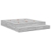 Cama con Almacenamiento  Grey Sonoma Madera 180 x 200 cm
