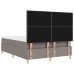 Cama Tapizada  con Colchón Taupe 140x190 cm Tela