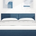 Cabecero LED Diseño de Líneas Azul 72 cm Tela