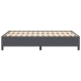 Estructura de cama Gris oscuro 160x200 cm Tejido de canalé