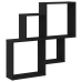 Armario de pared  Negro Roble 80x15x78,5 cm Madera de ingeniería