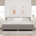 Cama Box Spring  con Colchón Taupe 200x200 cm Tela