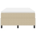 Cama con Somier con Colchón Beige 120x200 cm Tela de Corduroy