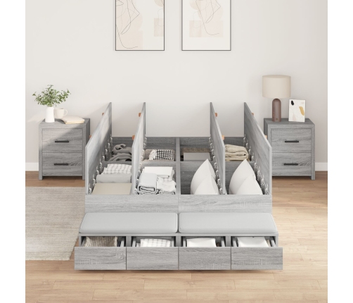 Marco de Cama  Grey Sonoma 120x200 cm