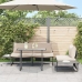 Mesa de Jardín  Gris 100x55x70 cm DPC y Acero