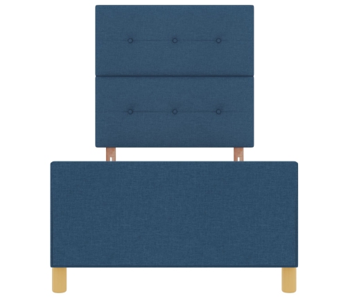 Cama de tela azul  90x190 cm