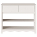 Mesa Consola  ""DRAMMEN"" Blanca 89,5x37x73 cm Madera Sólida de Pino