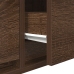 Aparador de TV  Marrón Roble 100x31x25,5 cm Madera elaborada