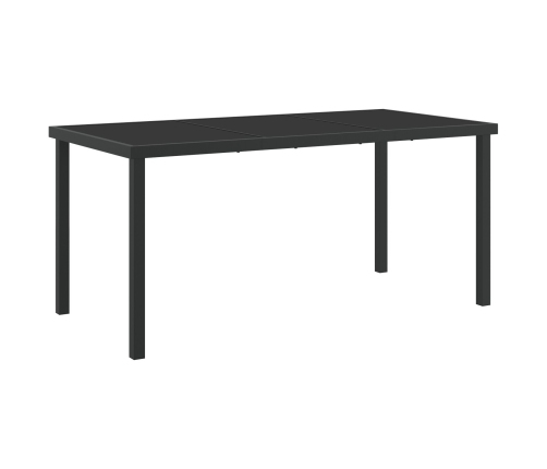 Conjunto de Comedor de Jardín  de 5 Piezas Rattán Poliéster Marrón