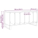 Cabinet de Registros  Madera Antigua 100x38x48 cm Madera Ingenierizada