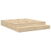 Estructura de Cama con Almacenamiento  Marrón Madera Fuerte