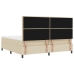 Cama Box Spring  con Colchón Crema 200x200 cm Tela