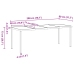 Conjunto de Comedor de Jardín de 7 Piezas  Beige Ratán Polimérico