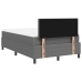 Cama con Box Spring con Colchón Gris Claro 120x200 cm Tela de Pana