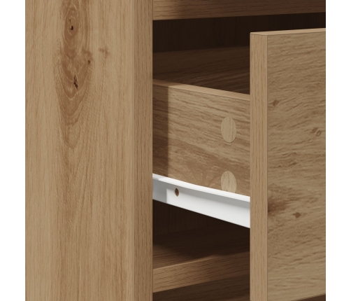 Set de Tocador de 2 Piezas con LED en Madera Elaborada de Roble Artesanal