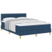 Cama con Somier con Colchón Azul 140x190 cm Tela
