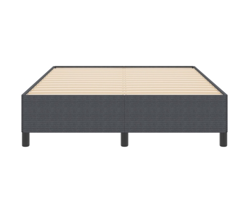 Cama  Gris Oscuro 140x190 cm Tela de Corduroy