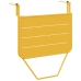 Mesa Colgante para Balcón VidaXL Plegable Mostaza 60x40 cm Acero