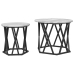 Mesas laterales apilables  2 pcs Gris Sonoma Madera Ingenierizada