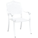 Silla de Exterior  Blanca Metal 62 x 64 x 93 cm Duradera
