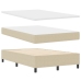Cama con Somier con Colchón Beige 120x200 cm Tela de Corduroy