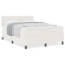 Cama con Somier  con Colchón Crema 160x200 cm Tela de Corduroy