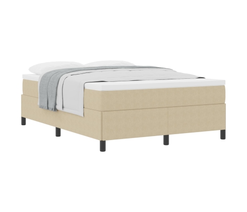 Estructura de Cama  Verde Claro Gris 140x200 cm Tela de Corduroy