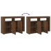 Aparador  Roble Marrón Madera de Ingeniería 116 x 30 x 75 cm
