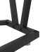 Mesa de café de roble ahumado 80x40x40,5 cm de madera ingenierizada y metal