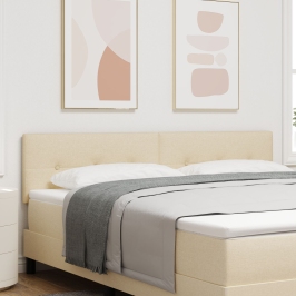 Cabecero  Button Tufted Crema 180 cm Tela