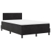 Cama con Box Spring y Colchón  Negro 120x200 cm Terciopelo