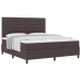 Cama Box Spring  con Colchón Gris Oscuro Super King de Tela