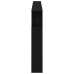Cabecero de Almacenamiento  con Luces LED Madera Negra 220x18,5x103,5 cm