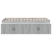 Estructura de cama de almacenamiento gris sonoma 75x190 cm