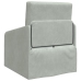 Sofá Cama de Piso 2 en 1 Gris Claro 65x80x83 cm Terciopelo