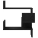 Estante de esquina  Negro Roble 40x40x49.5 cm Madera elaborada