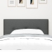 cabecero  botón capitoné gris oscuro 90 cm tela