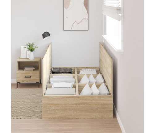 Estructura de Cama  Roble Sonoma 90x190 cm