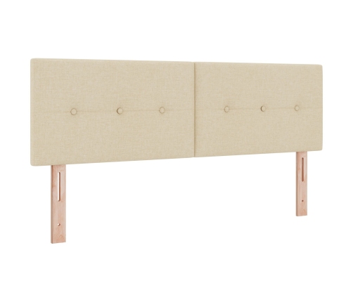 Cabecero  Botones Tapizado Crema 140 cm Tela