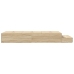 Cama con almacenamiento  Roble Sonoma Madera sólida, Madera compuesta