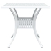 Conjunto de Bistro de Jardín de 3 Piezas  Blanco de Aluminio Fondido